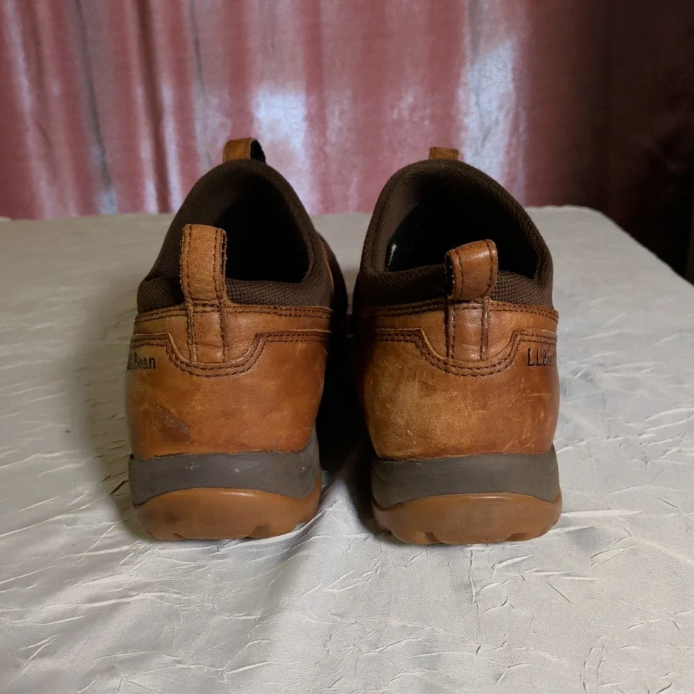 LL Bean Storm Chaser 5 Boots Mens Size 11.5M Slip On Waterproof WetIceTech Brown
